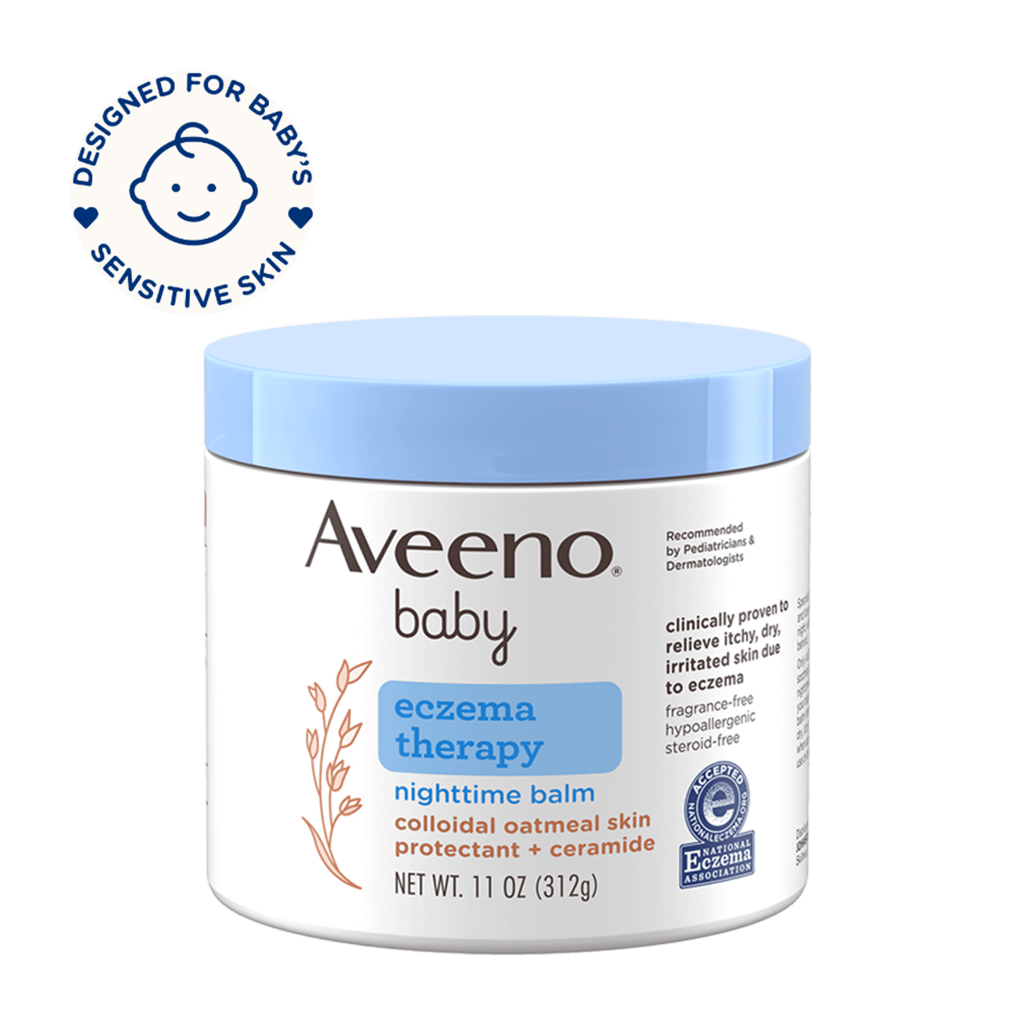 Aveeno Baby Eczema Therapy Nighttime Balm 312g