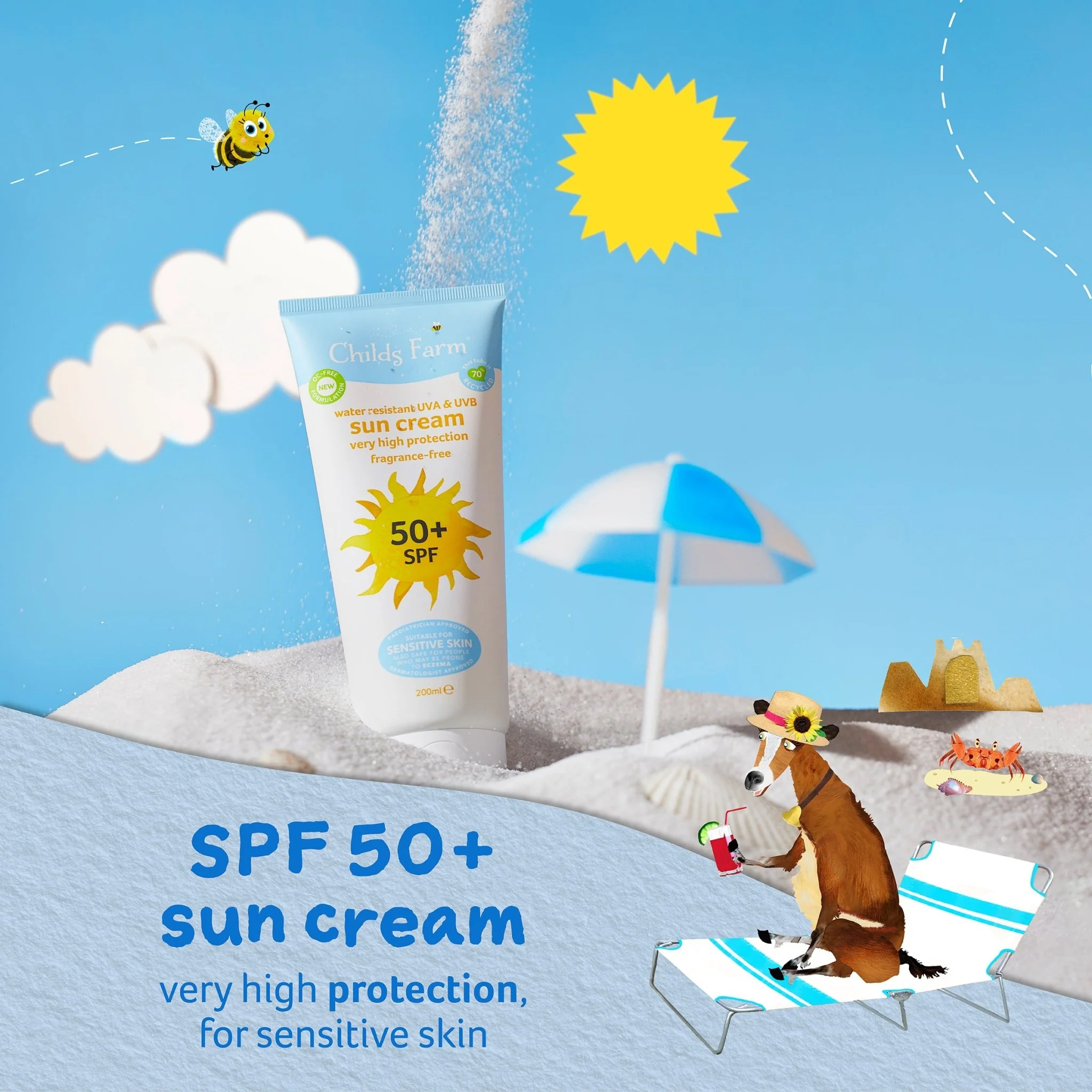 Childs Farm SPF 50 Sun Cream 100ml - Image 3