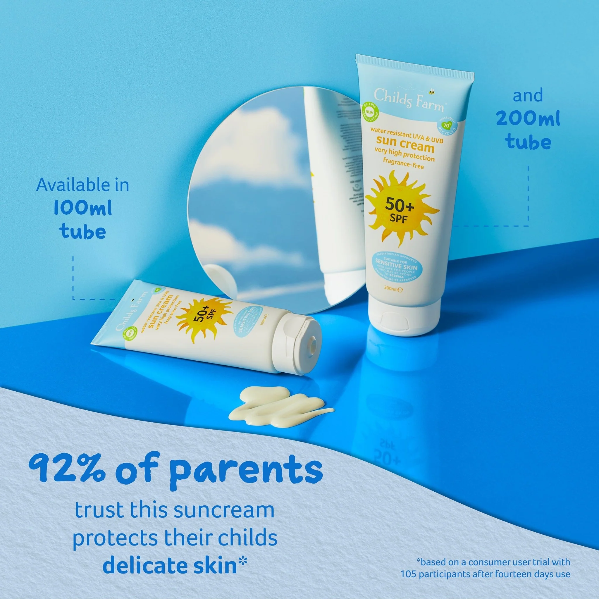 Childs Farm SPF 50 Sun Cream 100ml - Image 7