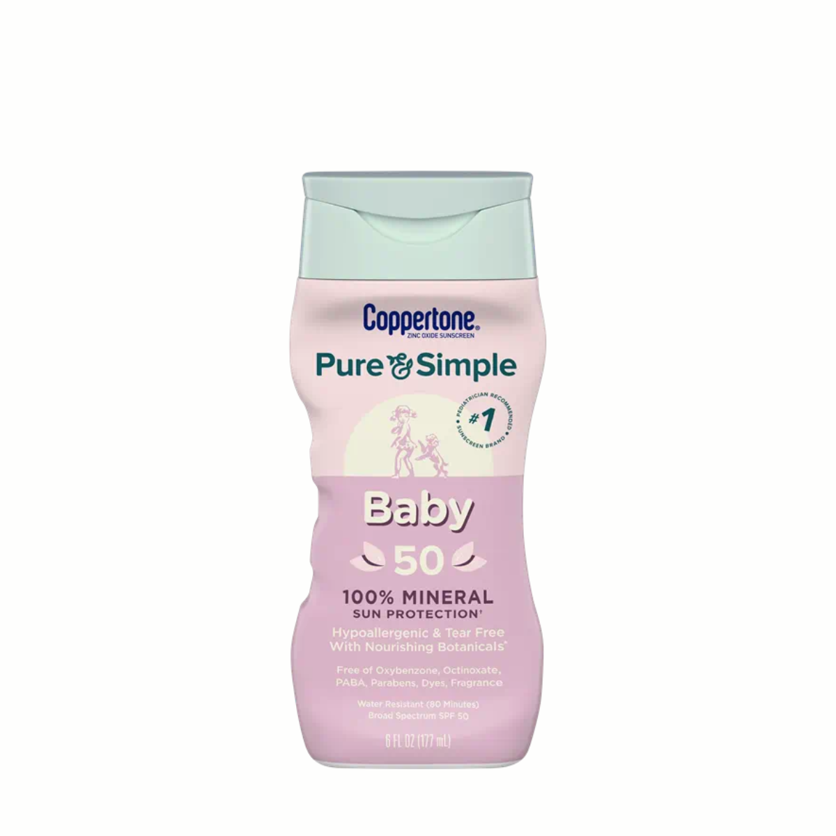 Coppertone Pure & Simple Baby Mineral SPF 50 Lotion 177ml