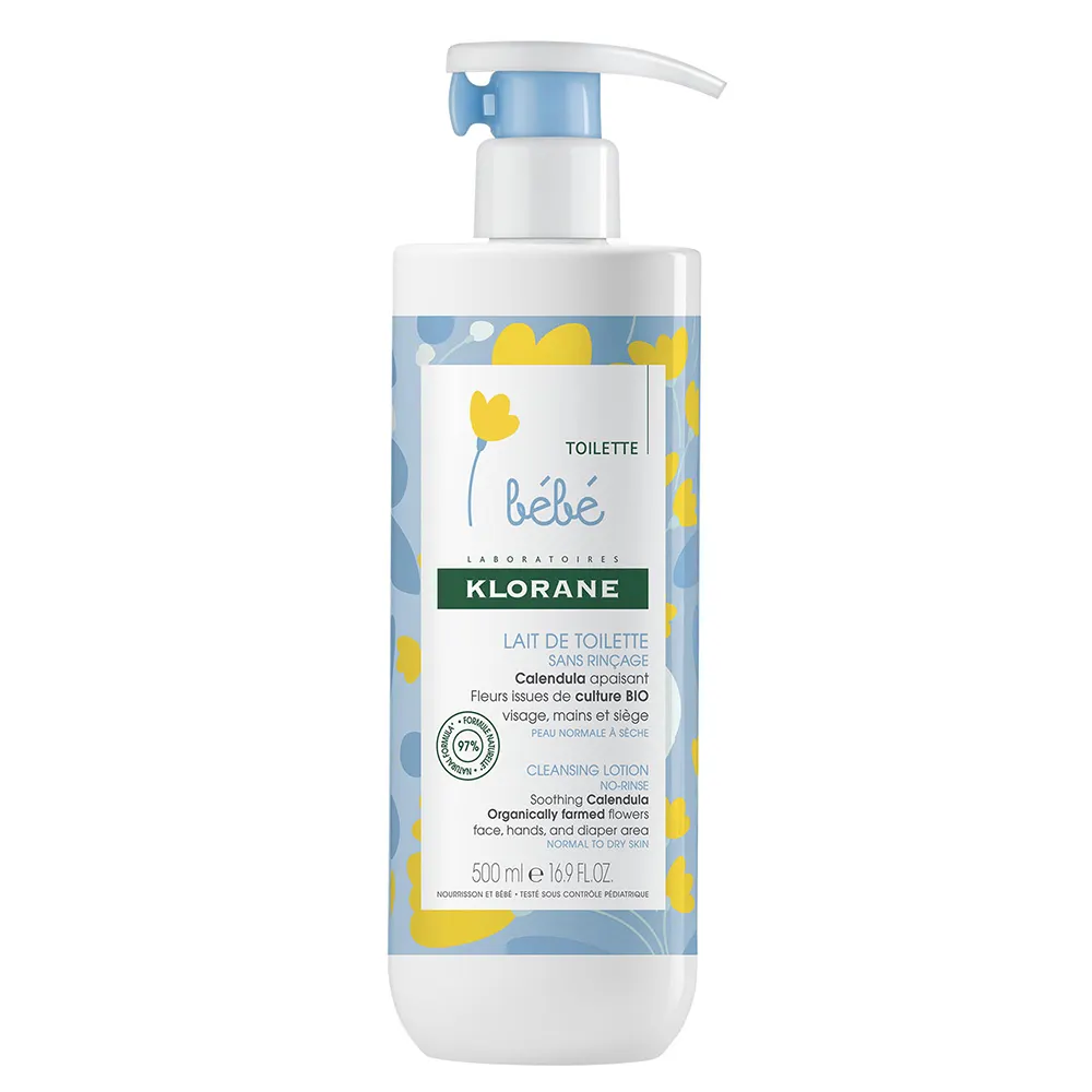 Klorane Bebe leave-in baby cleansing milk with Calendula 500ml