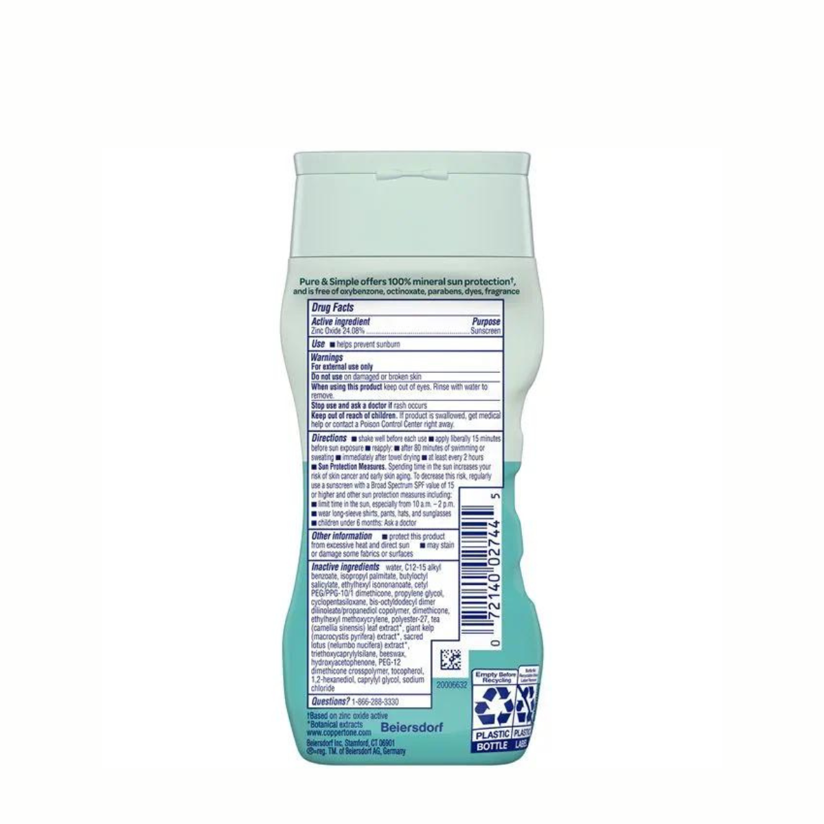 Coppertone Pure and Simple Kids Minerla Lotion SPF 50 237ml - Image 2