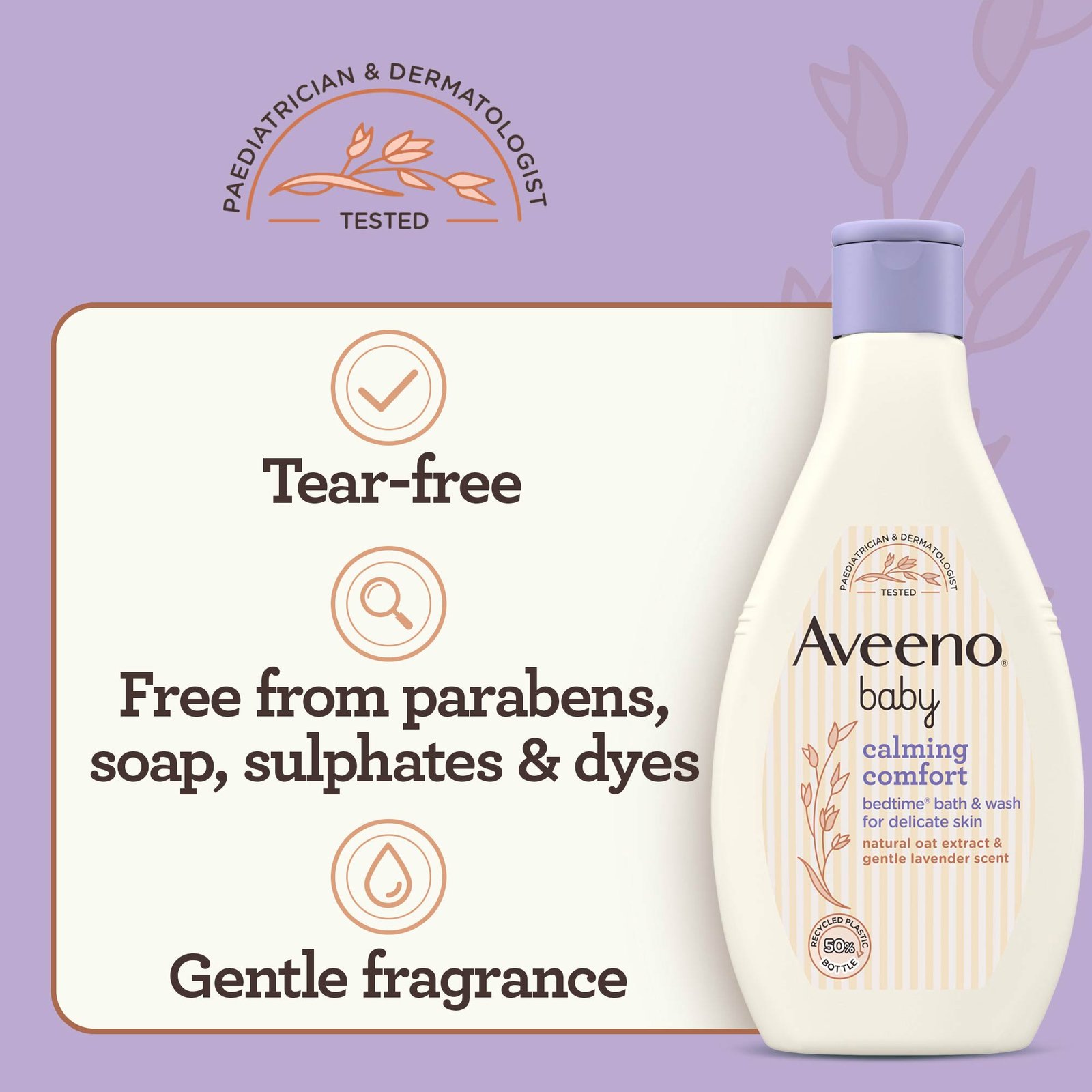 Aveeno® Baby Calming Comfort Bedtime Bath & Wash - Image 5