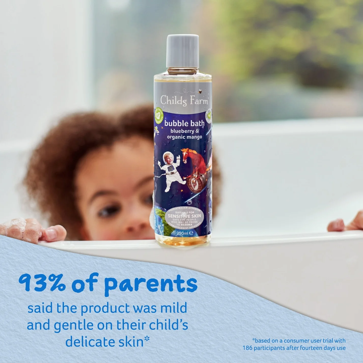 Childs Farm Bubble Bath Blueberry and Organic Mango 250ml - Image 6