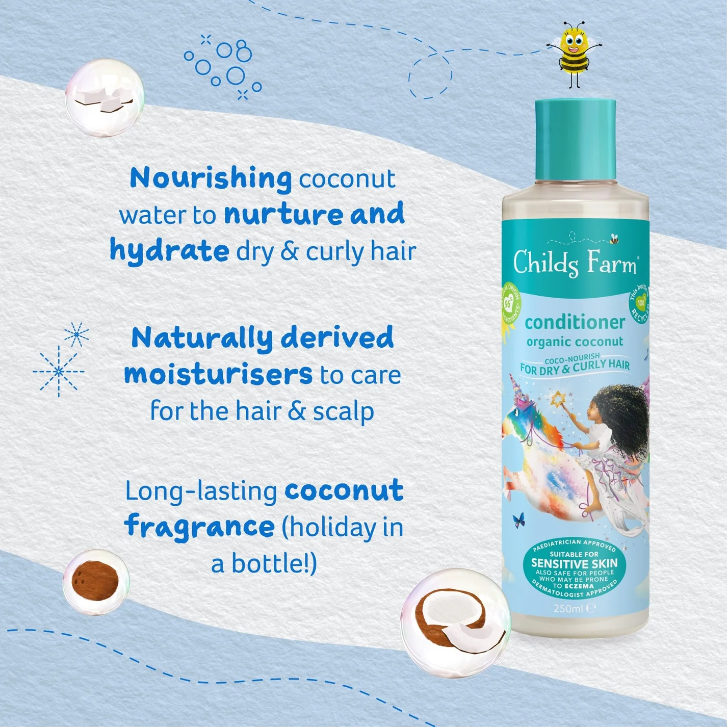 Childs Farm Coco Nourish Conditioner 250ml - Image 4