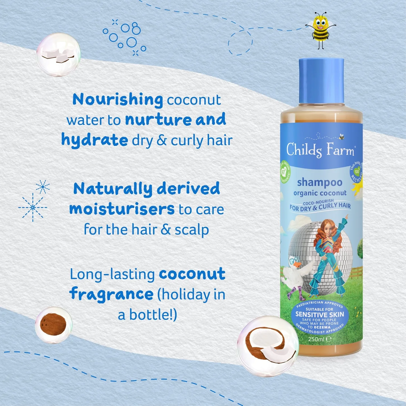 Childs Farm Coco Nourish Shampoo 250ml - Image 2