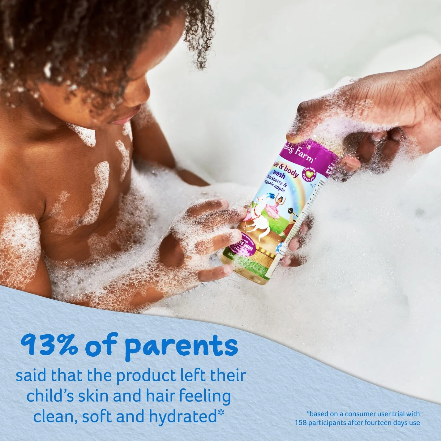 Childs Farm Hair and Body Wash Blackberry and Organic Apple - Image 3