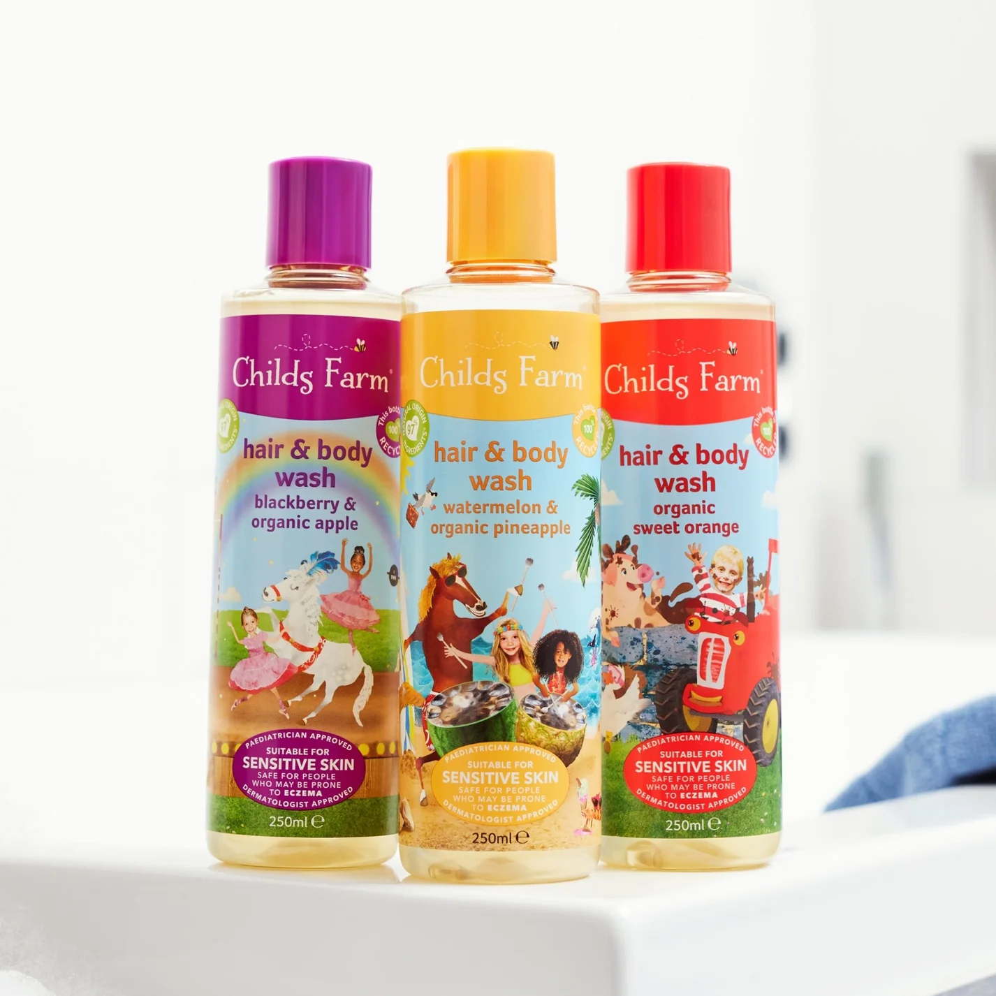 Childs Farm Hair and Body Wash Blackberry and Organic Apple - Image 4