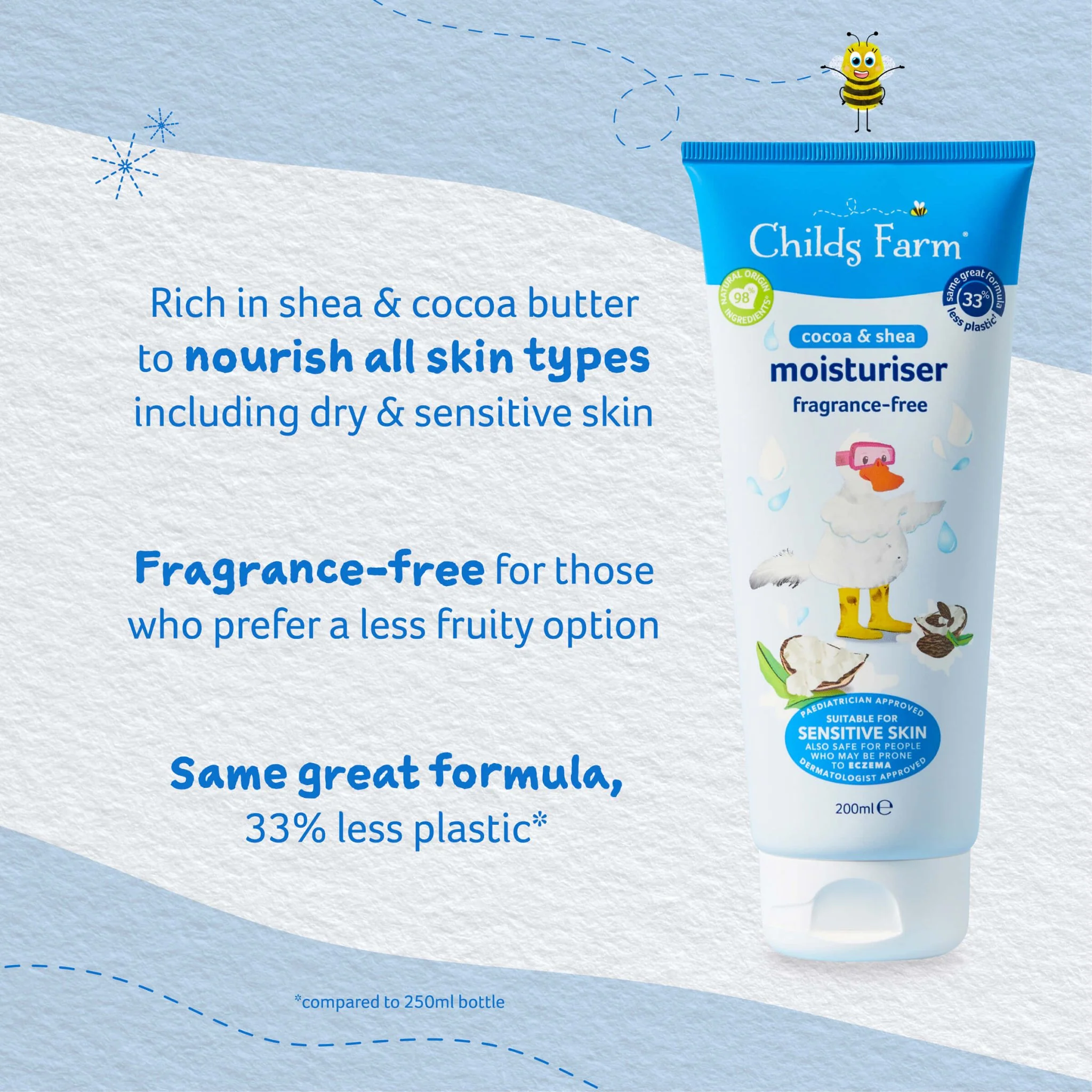 Childs Farm Baby Unfragranced Moisturiser 250ml - Image 6