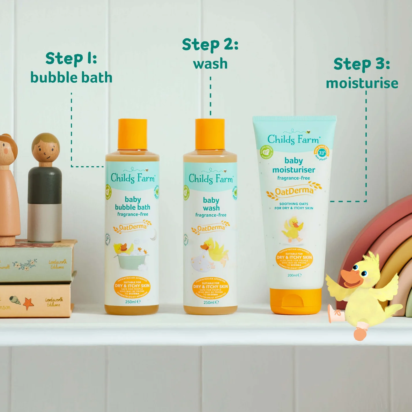 Childs Farm Baby OatDermaâ„¢ Moisturiser, Fragrance-Free 250ml - Image 6